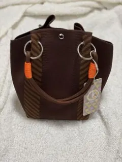 《ハンドバッグ》D.KELLY ブラウン　未使用
