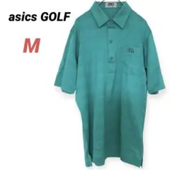 asics GOLF アシックス　ゴルフ　ポロシャツ　半袖シャツ　ターコイズ　緑