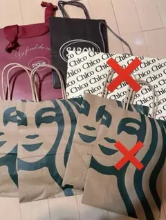 紙袋・ショッパー まとめ売り 季節限定紙袋あり スタバ ジェラピケ SABON