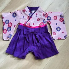 ベビー着物 2点セット+足袋と靴下&髪飾りつき