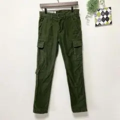 【バックナンバー】 スリムカーゴパンツ S相当 THE WORLD CARGOのサムネイル
