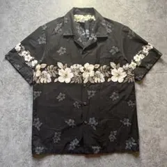 MAKANA LEI マカナレイ 和柄 青桜 鶴 シルク アロハシャツ S - メルカリ