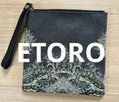 ETORO 装飾的なデザインの黒いポーチのサムネイル