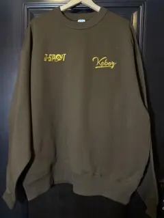 J-SPOT x KEBOZ SWEAT CREWNECK ブラウン　Lサイズのサムネイル
