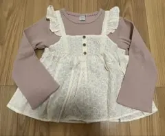 【新品未使用】フタフタ　レースつきチュニック　長袖　120cm
