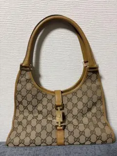 GUCCI ベージュ GGキャンバス ハンドバッグ
