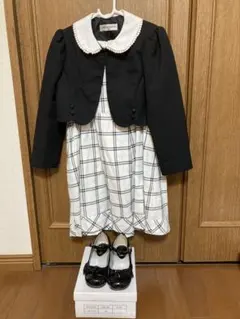 キッズ（女の子）フォーマル120cm＋フォーマルシューズ18cm 2点セット