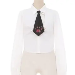 To Alice キャット×チェックシリーズ ネクタイ付きシャツブラウスのサムネイル