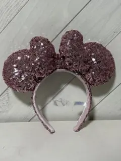 ミッキー型スパンコールカチューシャ