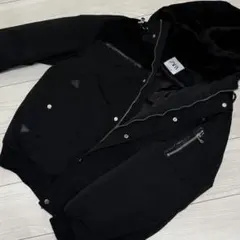 ハ*チ様 ZARA フード付きブラックジャンパー