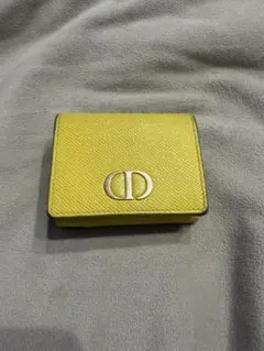 Christian Dior 三つ折り財布 イエロー
