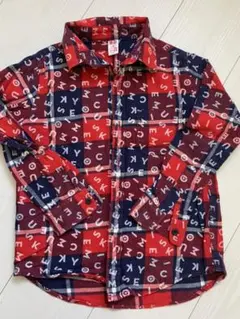 チェックシャツ　ネルシャツ　ディズニー