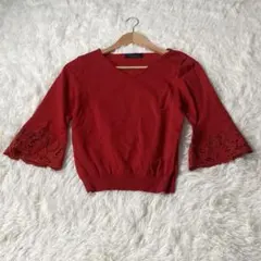 JUSGLITTY ジャスグリッティー カットソー レース レッド 2 Mのサムネイル