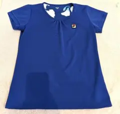 FILA テニスウェア 半袖Tシャツ ブルー レディースMのサムネイル