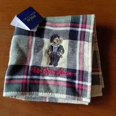 【新品未使用】POLO RALPH LAUREN タオルハンカチ　ベア刺繍