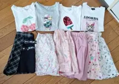 夏物10点まとめ売り（エニーファム　プティマイン他）130cm