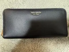 kate spade ブラックレザー長財布