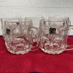 昭和レトロ アデリアグラス ガラスジョッキ ビアジョッキ 5個