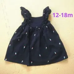 <baby GAP> アイス柄ノースリーブワンピース 12-18ヶ月