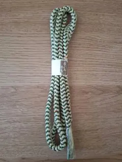 緑と白のストライプ 帯締め？ 約100cm