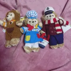ダッフィー ぬいぐるみバッジ 3点セットのサムネイル