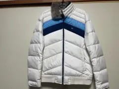 バーバリーブラックレーベル ダウンジャケットノバチェック ホワイトラビットファー