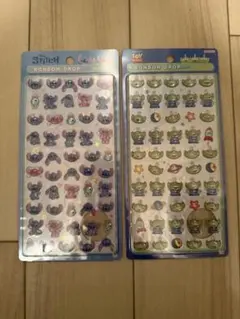 スティッチ リトルグリーンメン ボンボンドロップシールプチボンボンドロップ