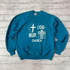 や*ー様 JERZEES USA製 80s 90s スウェット XL ターコイズ