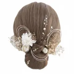 即日発送 10点 成人式 結婚式 卒業式 髪飾り 金箔 ヘアパーツ 和装 水引