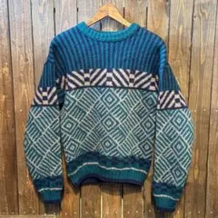 70s ヴィンテージ ペンドルトン PENDLETON レア柄 ウール ニットのサムネイル