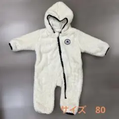 CONVERSE フリースアウター ロンパース　80