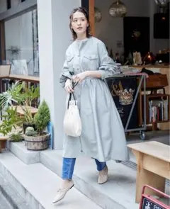 スプリングコート ロングコート