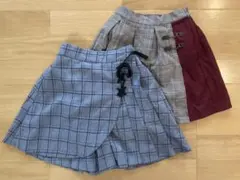 【まとめ売り】アクシーズファム／キュロットパンツ スカート 2点セット