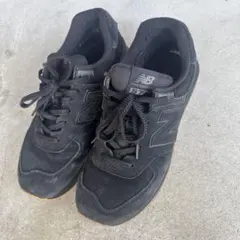 未使用級】New Balance ML574ETE トリプルブラック 26cm - メルカリ
