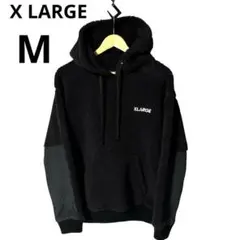 X-large エクストララージ フリース ボア フーディー バックロゴ Ｍ