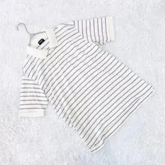 ユニクロ UNIQLO ポロシャツ (M) 半袖 ボーダー柄 ゴルフ テニス