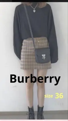 【極美品】BURBERRY BLUE LABEL ノバチェック スカート 36