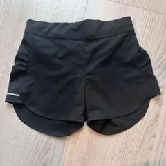 VISION QUEST ブラックショートパンツ ジッパーポケット付き