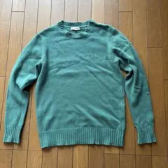 Paul Stuart クルーネック ニット セーター グリーン