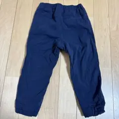 UNIQLO ウォームイージーパンツ　暖か裏生地フリース　紺色90