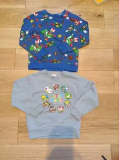 スーパーマリオ トレーナー 120cm2枚まとめキッズ男の子