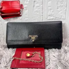 PRADA ヴィッテロ　バイカラー　長財布　カードケース　レザー　2点