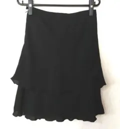 売り切りお値下げ美品　★コムサイズム★　フレアシフォンスカート　Ｌサイズ