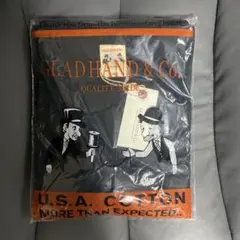 グラッドハンドPOCKET T-SHIRTS 長袖 Tシャツ ブラック