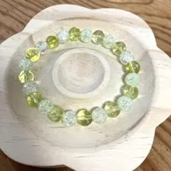 高品質ペリドットperidot×クラッククォーツ