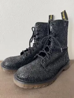 【希少】Dr. Martens グリッター 10ホール ブーツ ブラック UK8のサムネイル