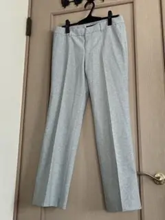 新品★Mプルミエ　センタープレス　パンツ　グレイ38