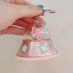 【サンリオ マイメロディ】ピンクの星型キーホルダー