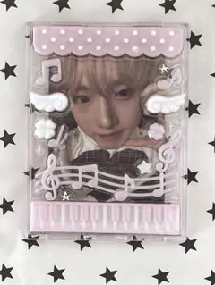 トレカケース デコ レジン 硬質ケース 音符 ウィッシュコア トレカキーホルダー