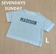 SEVENDAYS=SUNDAY Tシャツ MADISON グレー Lのサムネイル